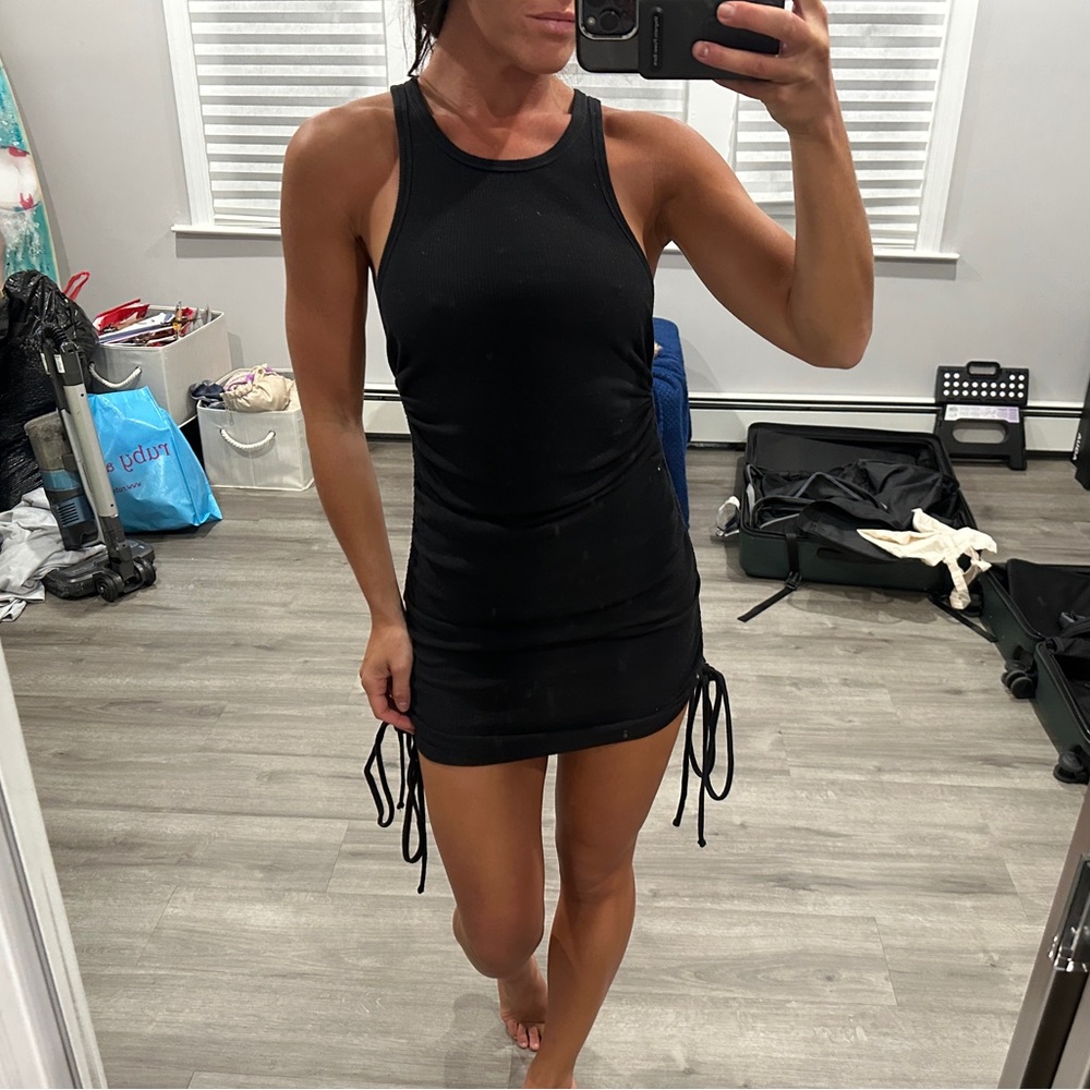 Adika Neptune Mini Dress Black